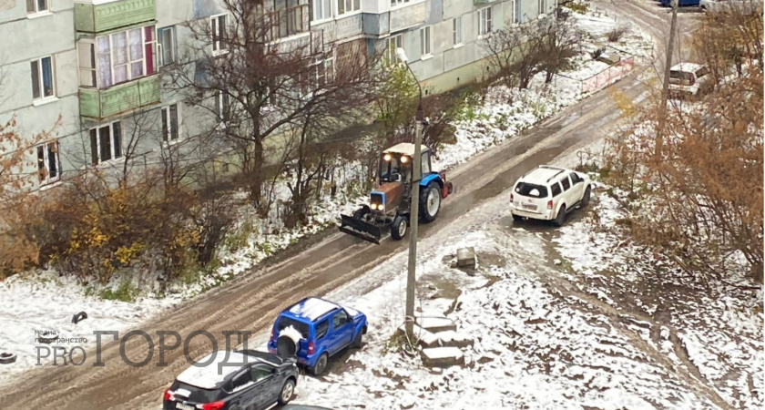 В центре Саранска до 23 декабря ограничат движение транспорта из-за уборки снега 