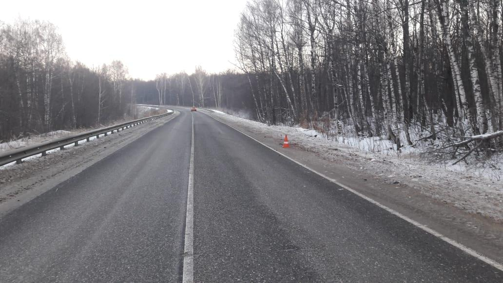 В Мордовии молодой водитель опрокинул иномарку в кювет