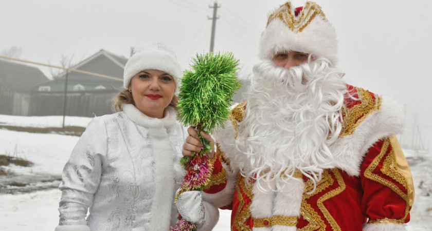 Глава Атяшевского района Константин Николаев перевоплотился в Деда Мороза
