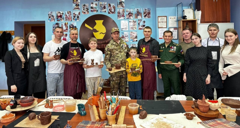 В Мордовии для ветеранов СВО провели мастер-класс по гончарному мастерству