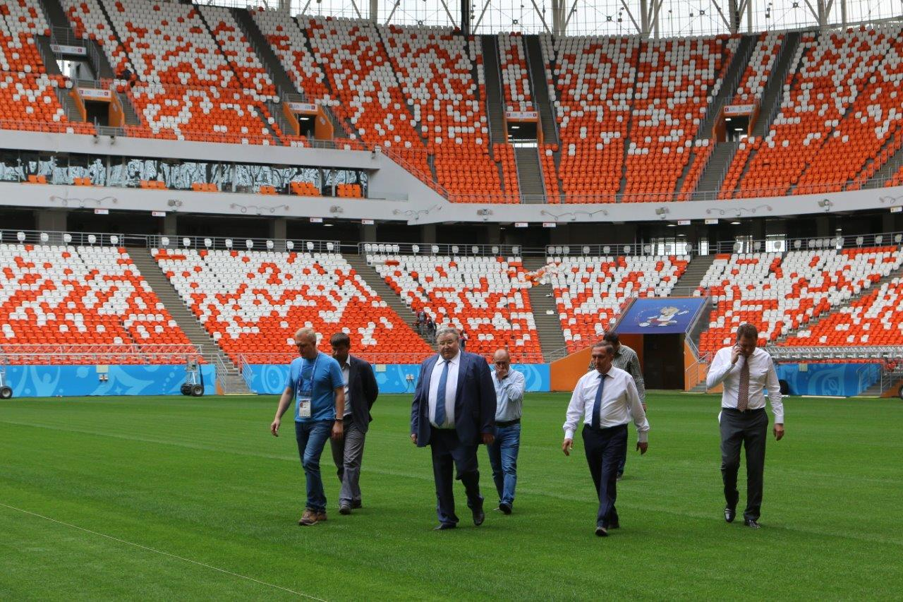 Владимир Волков оценил газон стадиона «Мордовия Арена» 
