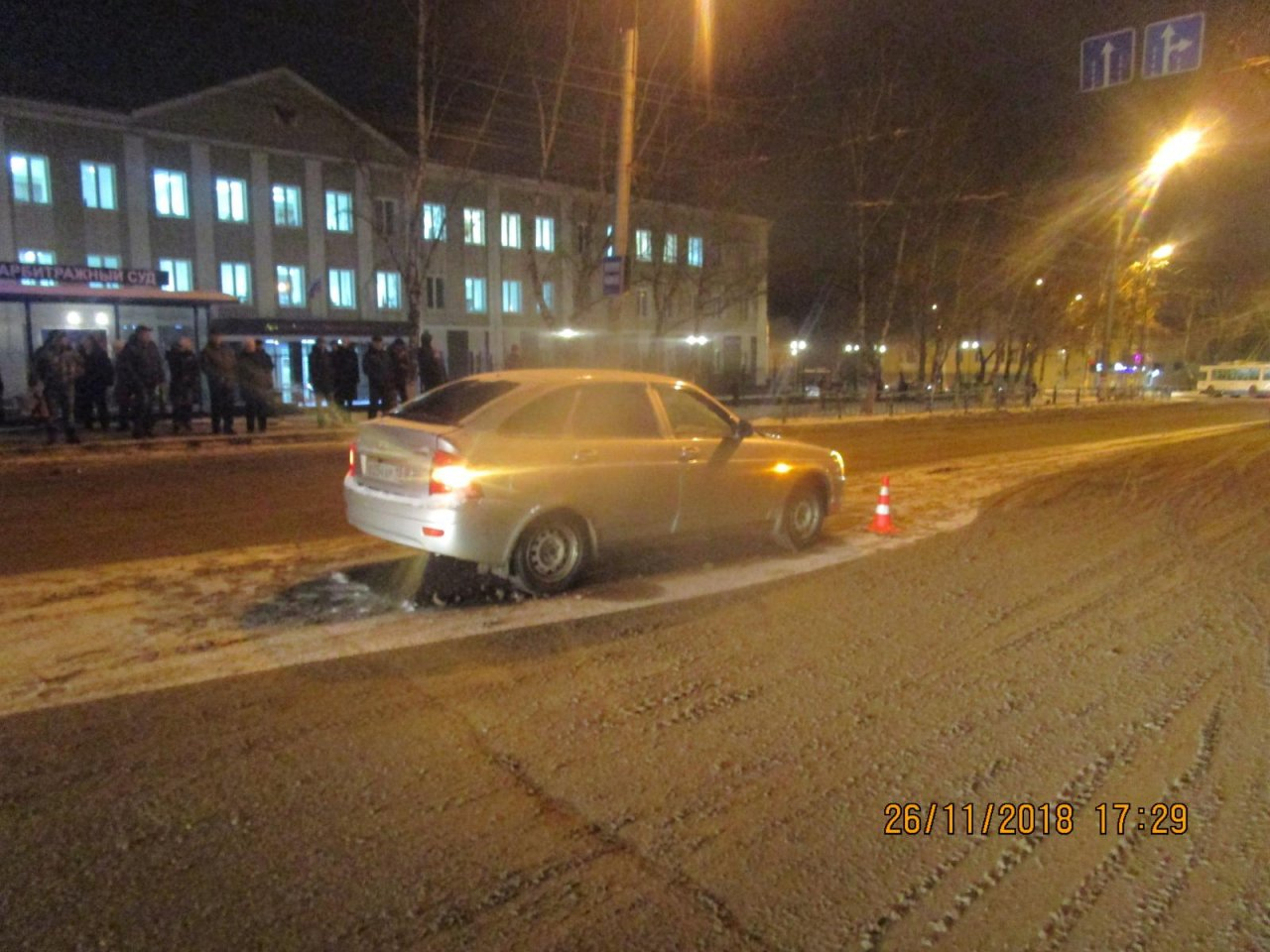 В Саранске водитель «Приоры» сбил мужчину, перебегавшего дорогу в неположенном месте