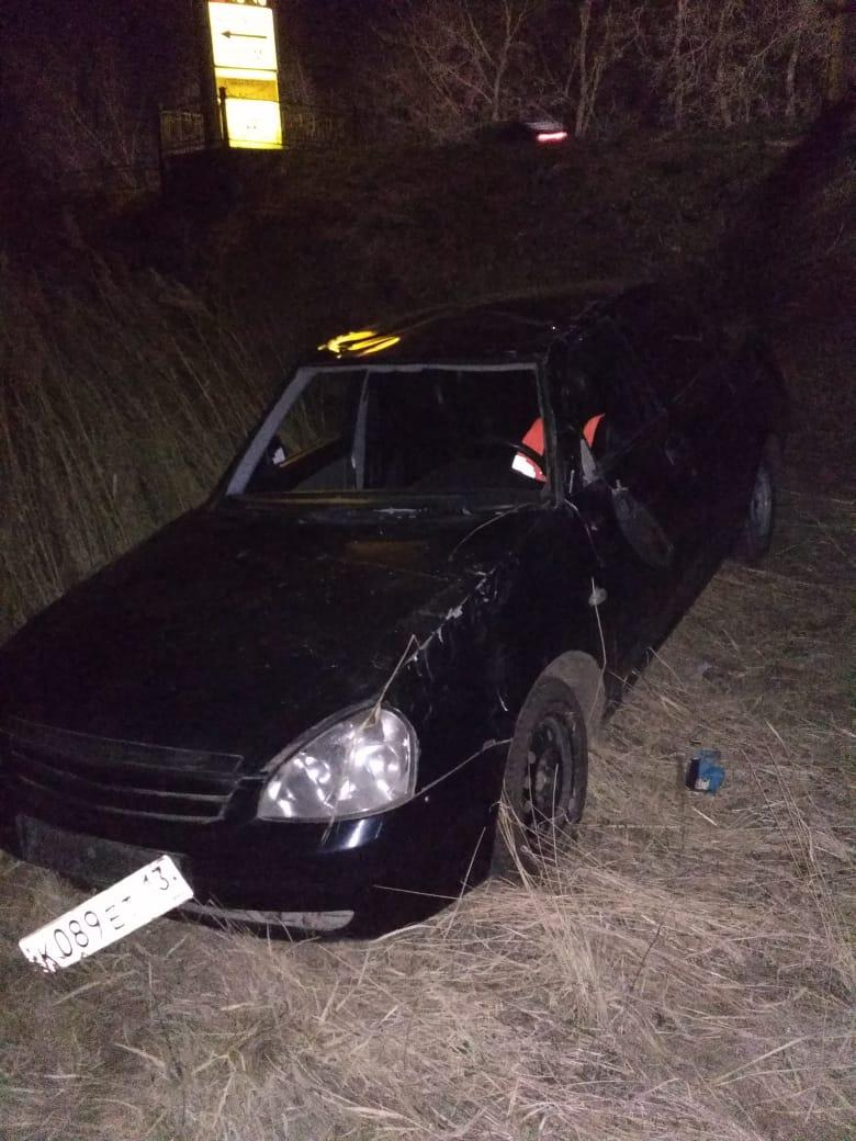 Автомобиль вылетел в кювет в Рузаевке: пострадала 10-летняя девочка