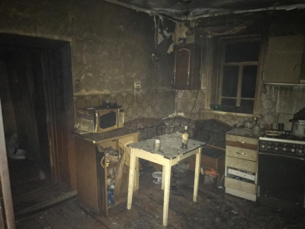 В Мордовии мужчина случайно поджег дом и сгорел в нем
