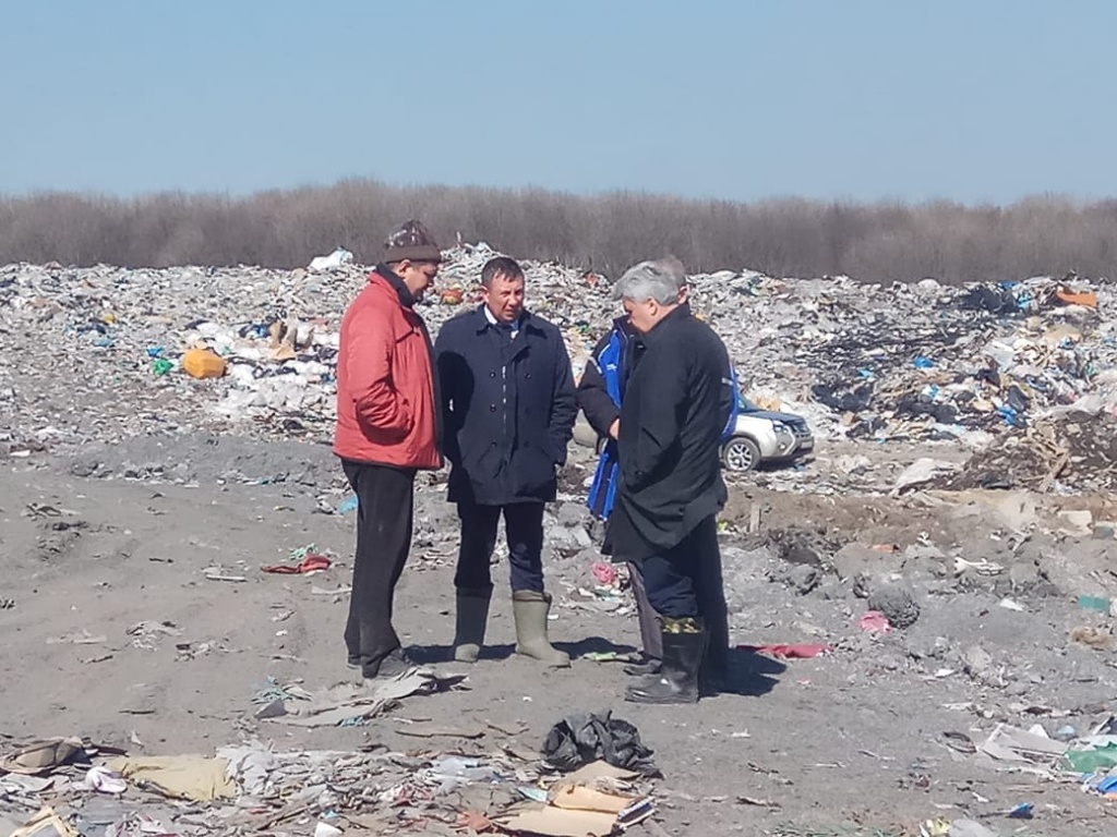 Мэр Саранска Петр Тултаев провел рабочее совещание на городском полигоне твердых бытовых отходов