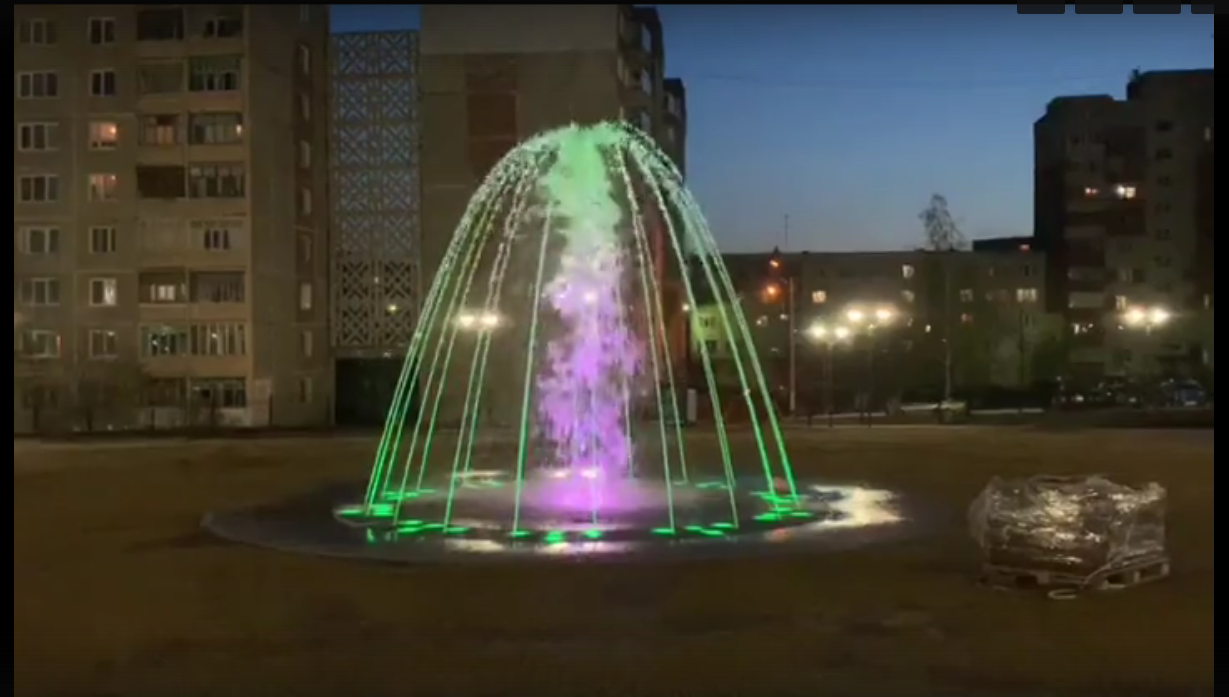 В Саранске состоялся пробный пуск фонтана