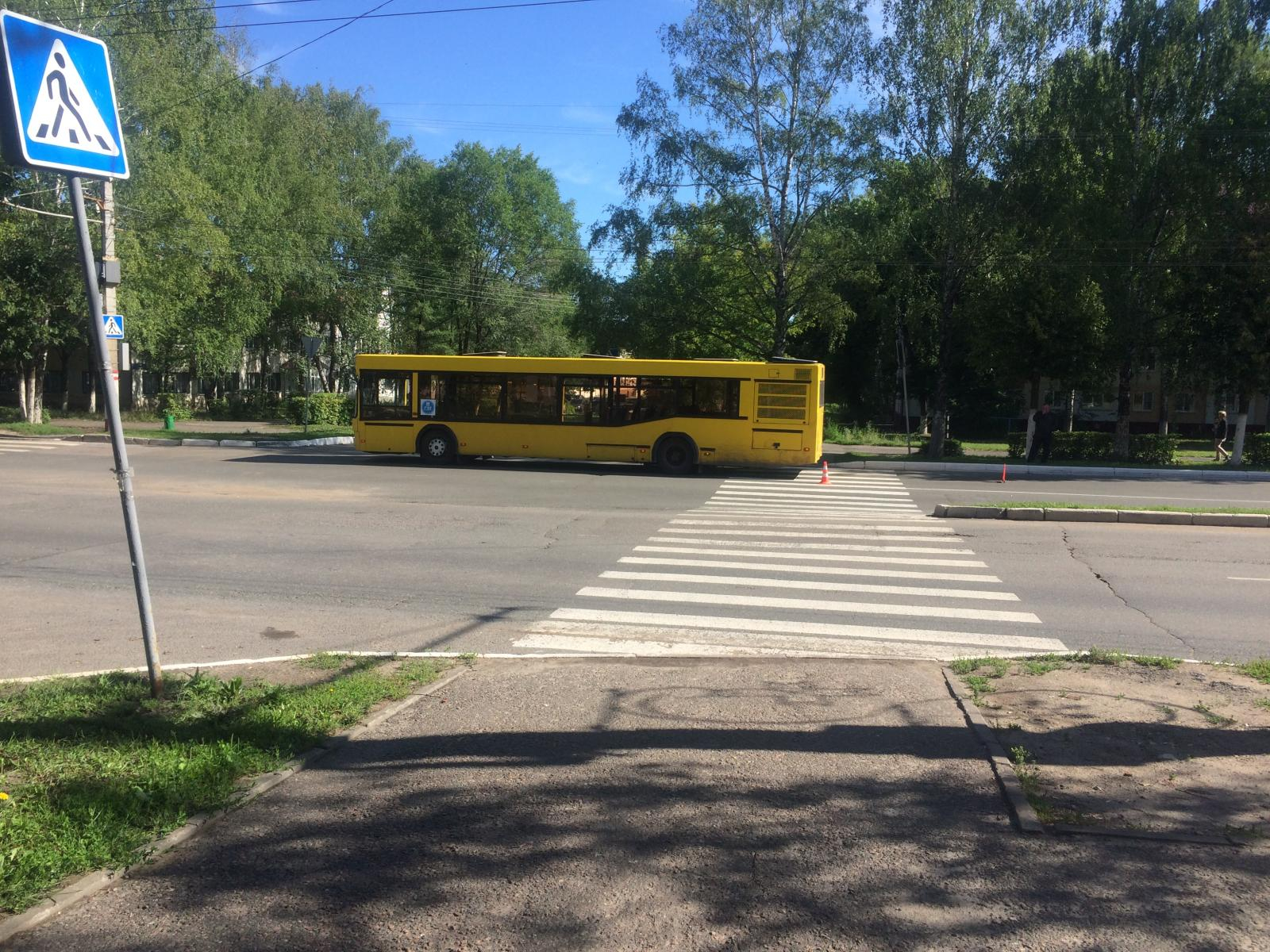 Жительницу Саранска сбил автобус на пешеходном переходе