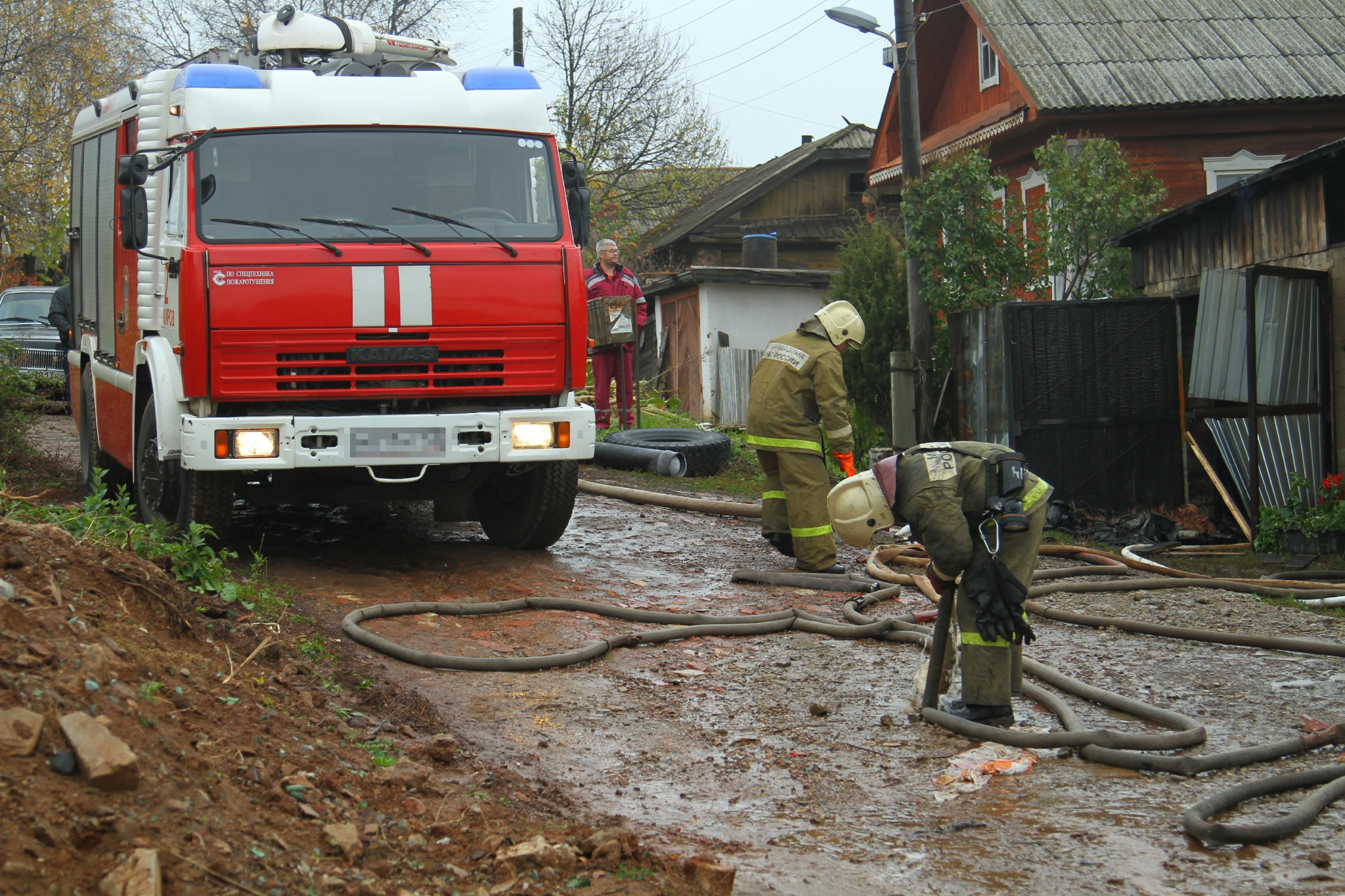 Один человек пострадал в результате пожара в Саранске