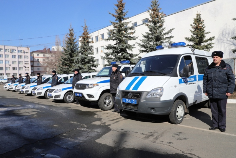 Полиция Мордовии получила 60 новых автомобилей