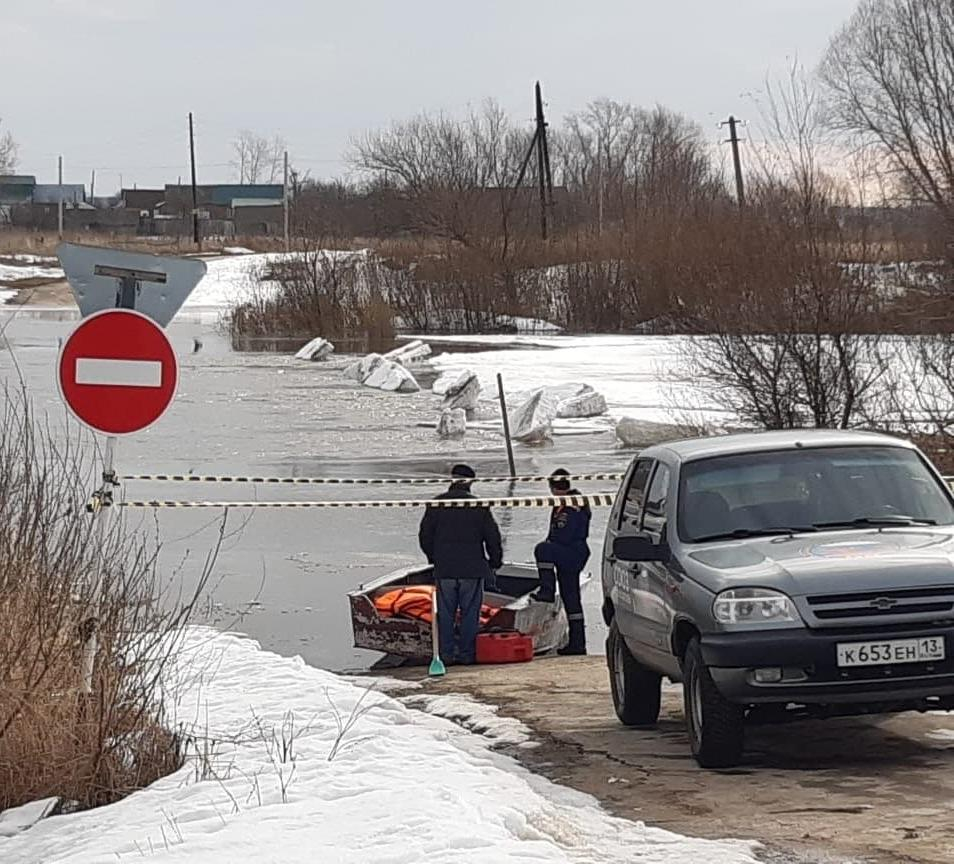 В Мордовии к 5 апреля затопило 15 низководных мостов из 19