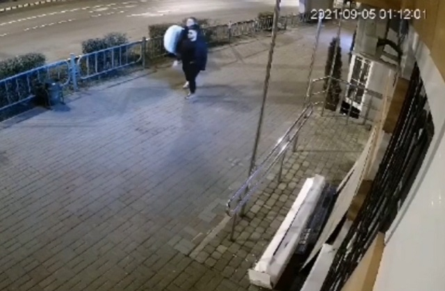 В Саранске неизвестные украли рекламный штендер на проспекте Ленина