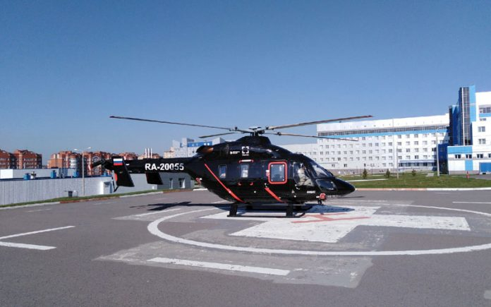 На срочную операцию в Саранск вертолет перевёз пациентку из Темникова