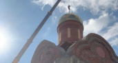 В Саранске подняли купол на Спасский храм-часовню 