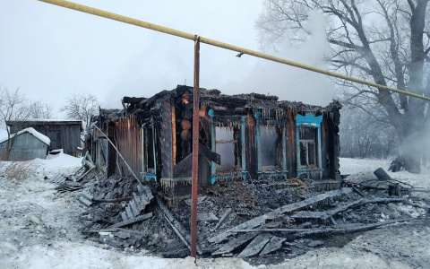 В Мордовии во время ночного пожара погиб одинокий пенсионер (фото)