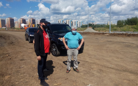 Мэр Саранска проверил ход дорожных работ в городе