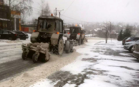 Из-за снегопада коммунальные службы Саранска переведены на усиленный режим работы