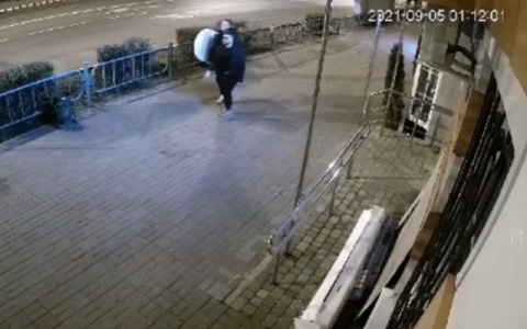 В Саранске неизвестные украли рекламный штендер на проспекте Ленина